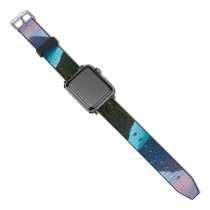 yanfind Watch Strap for Apple Watch Destin Peyto Lake Mountains Turquoise Evening Sunset Compatible with iWatch Series 5 4 3 2 1