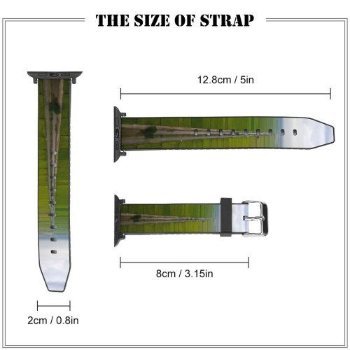 yanfind Watch Strap for Apple Watch Countryside Karang Creative Selangor Grassland Outdoors Tanjung Land Field Malaysia Paddy Compatible with iWatch Series 5 4 3 2 1