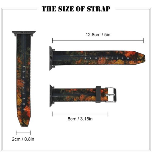 yanfind Watch Strap for Apple Watch United Landscape Plant Foliage Pictures PNG Tree Zionsville Maple Art States Compatible with iWatch Series 5 4 3 2 1