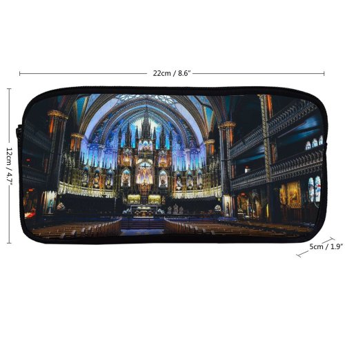 yanfind Pencil Case YHO Images Basilica Catherdral Building Montréal  Montreal Aisle NotreDame Dame De Architecture Zipper Pens Pouch Bag for Student Office School