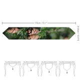 Yanfind Table Runner Abies Tree Pine Cone Plant Fir Larch Free Fall Yew Insect Everyday Dining Wedding Party Holiday Home Decor