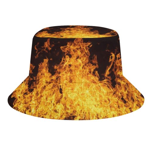 yanfind Adult Fisherman's Hat Ricardo Gomez Angel Black Dark Bonfire Dark Flames Night Fishing Fisherman Cap Travel Beach Sun protection