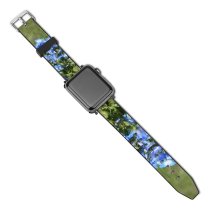 yanfind Watch Strap for Apple Watch Lake  Santa Plant Geranium Leaf  Free Carrizo National Petal Compatible with iWatch Series 5 4 3 2 1