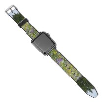 yanfind Watch Strap for Apple Watch Rural Countryside Plant Pasture Farm Pictures Grassland Outdoors Wy Lupin Free Compatible with iWatch Series 5 4 3 2 1