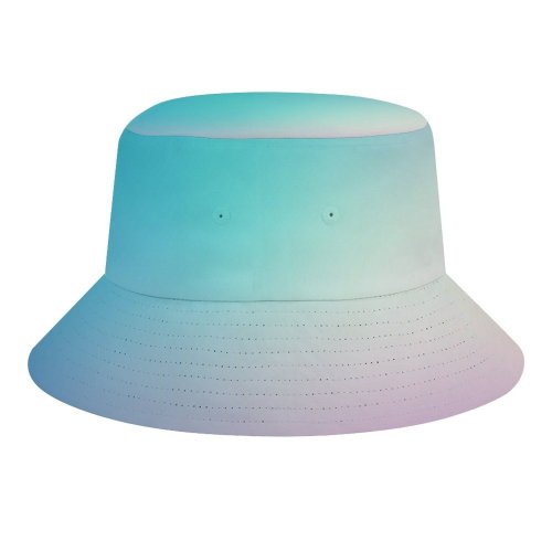 yanfind Adult Fisherman's Hat Gradients Colorful Fishing Fisherman Cap Travel Beach Sun protection