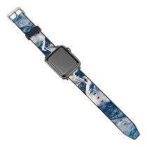 yanfind Watch Strap for Apple Watch Landscape Peak Pictures PNG Outdoors Grey Snow  Range  Birds Compatible with iWatch Series 5 4 3 2 1