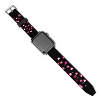 yanfind Watch Strap for Apple Watch Black Dark Love Love Heart Hearts Lights Night Compatible with iWatch Series 5 4 3 2 1