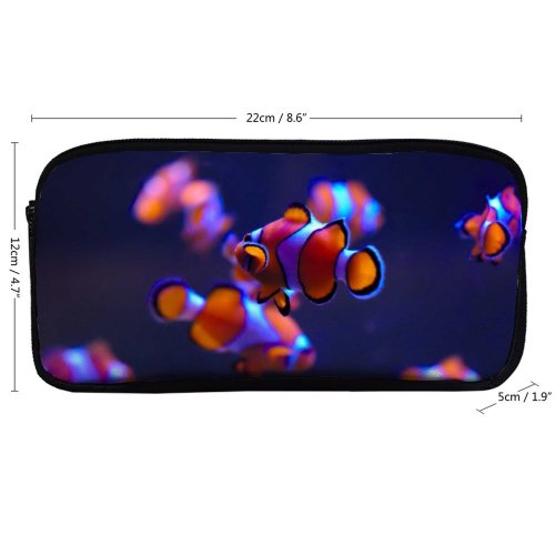 yanfind Pencil Case YHO Clownfish Aquarium Underwater Zipper Pens Pouch Bag for Student Office School