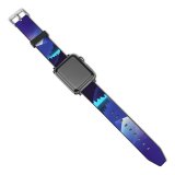 yanfind Watch Strap for Apple Watch Mountains Flight Night Sunset Gradient Compatible with iWatch Series 5 4 3 2 1