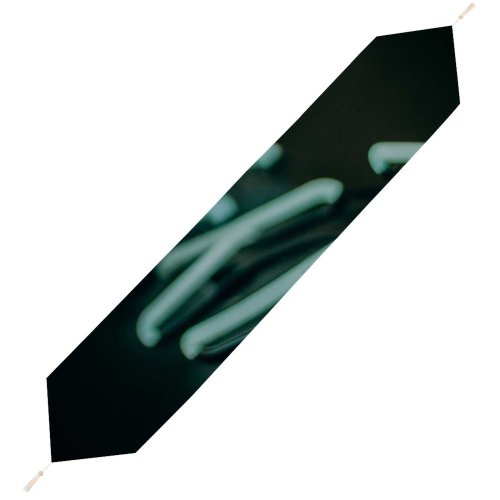 Yanfind Table Runner Blur Focus Dark Time Illuminated Lights Evening Technology Electricity Hanging Items Neon Everyday Dining Wedding Party Holiday Home Decor