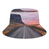yanfind Adult Fisherman's Hat Rory Hennessey Open Road Cliff Horizon Landscape Plateau Iceland Calm Hill Sky Fishing Fisherman Cap Travel Beach Sun protection