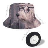 yanfind Adult Fisherman's Hat Dog Funny Glasses Wooden Fishing Fisherman Cap Travel Beach Sun protection