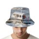 yanfind Adult Fisherman's Hat Protector Vehicle Boating Lead Class Boat Watercraft Patrol Speedboat Coastal Transportation Waterway Fishing Fisherman Cap Travel Beach Sun protection
