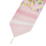Yanfind Table Runner Birthday Party Pastel Conceptual Candy Aesthetic Sparkle Light Ball Sprinkles Disco Everyday Dining Wedding Party Holiday Home Decor