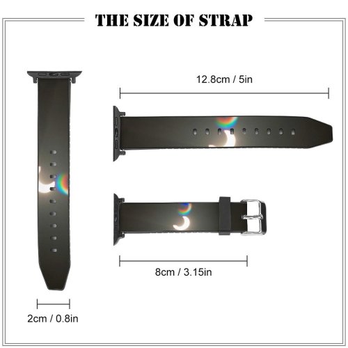 yanfind Watch Strap for Apple Watch   Light Lighting Visual Technology Darkness Night Optoelectronics Compatible with iWatch Series 5 4 3 2 1