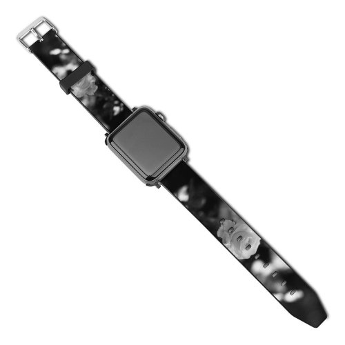yanfind Watch Strap for Apple Watch Wallpapers Flower Rose Plant  Grey Moody Domain Images Public Dark Compatible with iWatch Series 5 4 3 2 1