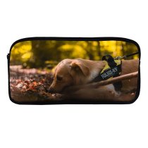 yanfind Pencil Case YHO Lovely Golden Images Pet Wallpapers Plant Free Forest Pictures Strap Dog Leaf Zipper Pens Pouch Bag for Student Office School
