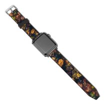 yanfind Watch Strap for Apple Watch Kelly Lacy Forest Autumn Trees Aerial Top Texture Compatible with iWatch Series 5 4 3 2 1