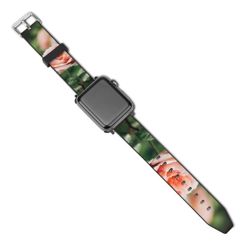 yanfind Watch Strap for Apple Watch Free Flower Vegetation Petal Rose Geranium Plant  Images Bush Compatible with iWatch Series 5 4 3 2 1
