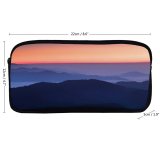 yanfind Pencil Case YHO Claudio Testa Sunset Sky Mountains Foggy  Range Zipper Pens Pouch Bag for Student Office School