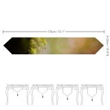 Yanfind Table Runner Blur Focus Beautiful Plant Delicate Depth Blurred Field Light Growth Blooming Garden Everyday Dining Wedding Party Holiday Home Decor
