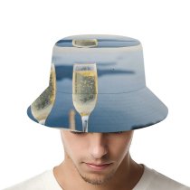 yanfind Adult Fisherman's Hat Images Glass Thera Landscape Celebrate Alcohol Travel Free Goblet Wine Champagne Bubble Fishing Fisherman Cap Travel Beach Sun protection