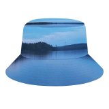 yanfind Adult Fisherman's Hat Resources Sky Horizon Lake Natural Landscape Lakeshore Sky Reflection Lake Sunset Fishing Fisherman Cap Travel Beach Sun protection