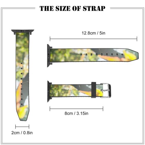 yanfind Watch Strap for Apple Watch Images Sunlight Plant Stock Pictures Leaf Maple Tree Free Compatible with iWatch Series 5 4 3 2 1