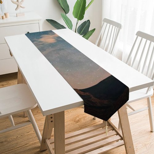 Yanfind Table Runner Eruption Galaxy Milky Delphi Starry Night Nightphotography Milkyway Space Exposure Nightsky Everyday Dining Wedding Party Holiday Home Decor
