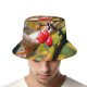 yanfind Adult Fisherman's Hat Whipple Berry Autumn Berry Fruit Canina Leaves Plant Rosa Dam Bush Hip Fishing Fisherman Cap Travel Beach Sun protection