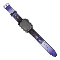 yanfind Watch Strap for Apple Watch Luan Oosthuizen Wooden Pier  Sunset Purple Dawn Seascape Holidays Sky Seashore Compatible with iWatch Series 5 4 3 2 1