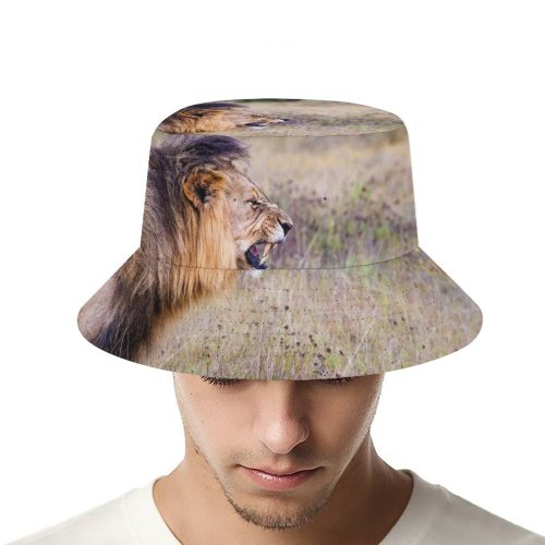 yanfind Adult Fisherman's Hat Simon Bardet Lion Roaring National Park Wild Fishing Fisherman Cap Travel Beach Sun protection