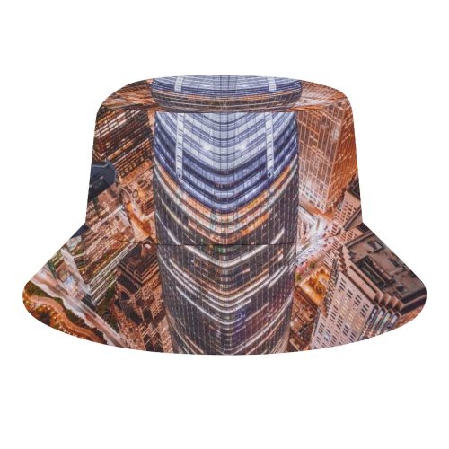 yanfind Adult Fisherman's Hat Denys Nevozhai Tallest Skyscraper San Francisco Aerial Cityscape Lights Night Time Fishing Fisherman Cap Travel Beach Sun protection