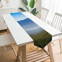 Yanfind Table Runner Landscape Peak Countryside Tengchong Pictures Outdoors Stock Free Range Mountain Everyday Dining Wedding Party Holiday Home Decor