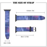 yanfind Watch Strap for Apple Watch Mountains Sunrise Scenic Early Morning Countryside Village Sunlight Hill Station Clouds Foggy Compatible with iWatch Series 5 4 3 2 1