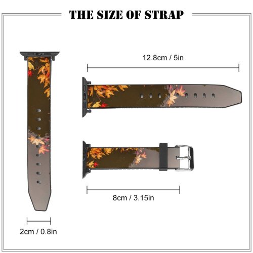 yanfind Watch Strap for Apple Watch Free Pictures Birds Plant Maple Tree Images Leaf Compatible with iWatch Series 5 4 3 2 1