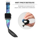 yanfind Watch Strap for Apple Watch Dante Metaphor Abstract Strands CGI Cyan Trails Compatible with iWatch Series 5 4 3 2 1