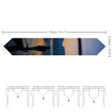 Yanfind Table Runner Backlit Serene Golden Afterglow Stand Scenery Ripples Peaceful Waters Boat Tranquil Canoe Everyday Dining Wedding Party Holiday Home Decor