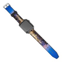 yanfind Watch Strap for Apple Watch Cameron Venti Los Angeles City City Cityscape Aerial Hour Horizon Clear Sky Compatible with iWatch Series 5 4 3 2 1