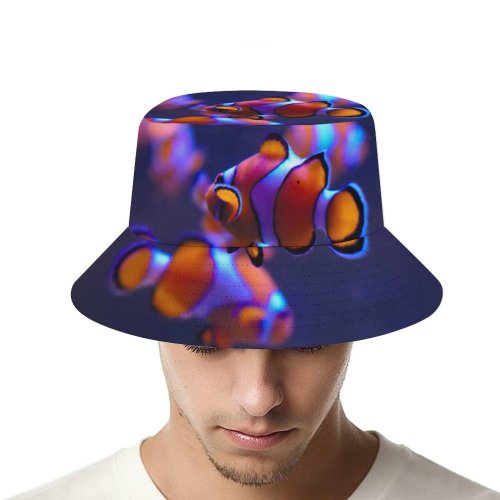 yanfind Adult Fisherman's Hat Clownfish Aquarium Underwater Fishing Fisherman Cap Travel Beach Sun protection