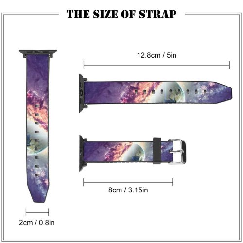 yanfind Watch Strap for Apple Watch Vadim Sadovski Space  Nebula Galaxy Milky Way  Purple Cosmos Planet Compatible with iWatch Series 5 4 3 2 1