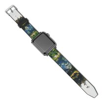 yanfind Watch Strap for Apple Watch Landscape Plant Forest Recess Castle Pictures Outdoors Flora Tree Free Flower Compatible with iWatch Series 5 4 3 2 1