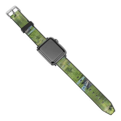 yanfind Watch Strap for Apple Watch Swans Swiming Summer Bird Duck Vertebrate  Goose Beak Ducks Geese Waterfowl Compatible with iWatch Series 5 4 3 2 1