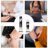 yanfind Watch Strap for Apple Watch Team Teamwork Communication Copyspace Success Leadership Design Corporate Silhouette Businessman Social Community Compatible with iWatch Series 5 4 3 2 1