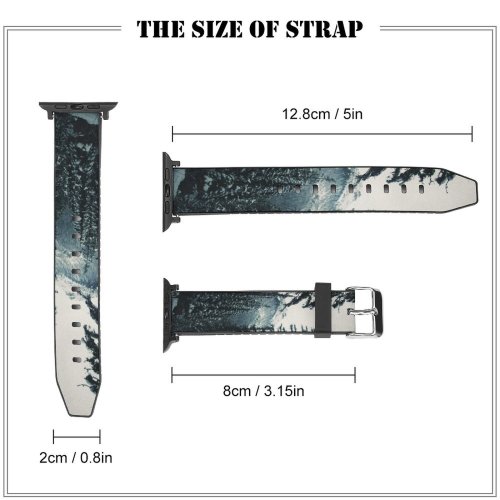 yanfind Watch Strap for Apple Watch Abies Pine Plant Spruce Alberta Pictures PNG Greenery Trek Grey Snow Compatible with iWatch Series 5 4 3 2 1