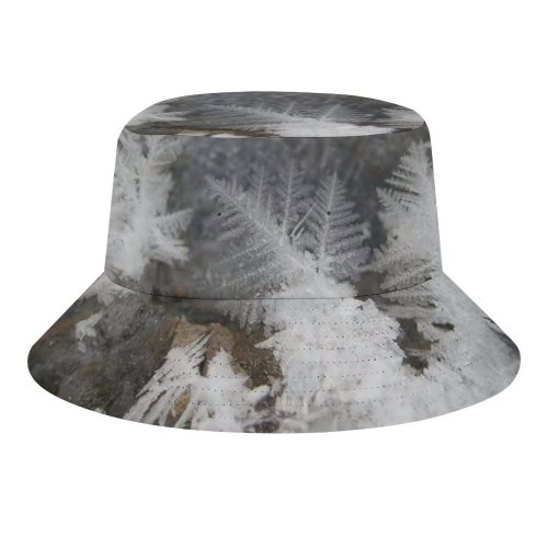 yanfind Adult Fisherman's Hat Winter Frozen Frost Ground Plant Tree Ice Ice Frost Winter Freezing Snow Fishing Fisherman Cap Travel Beach Sun protection