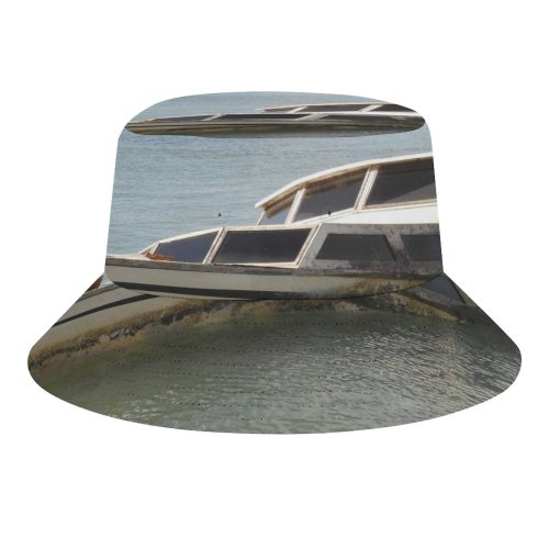 yanfind Adult Fisherman's Hat Rodrigues Vehicle Boating Sun Boat Sea Sky Island Sink Wreck Spider Speedboat Fishing Fisherman Cap Travel Beach Sun protection