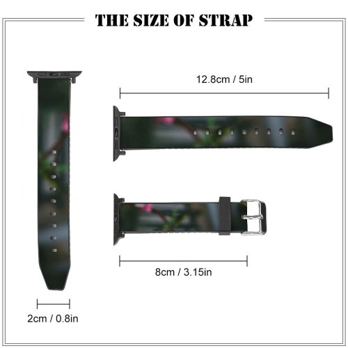 yanfind Watch Strap for Apple Watch Drop Blush Petals  Domain Stems Love Plant Geranium Public Rainfall Compatible with iWatch Series 5 4 3 2 1