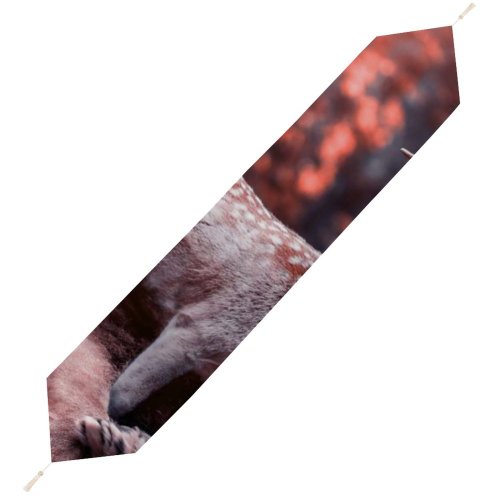 Yanfind Table Runner Comfreak Lion Deer Hirsch Predator Wild Big Cat Carnivore Fantasy Cute Everyday Dining Wedding Party Holiday Home Decor