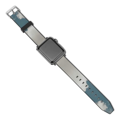 yanfind Watch Strap for Apple Watch Creative Images Cumulus Outdoors Pictures Sky Cloud Wallpapers Grey Azure Commons Compatible with iWatch Series 5 4 3 2 1